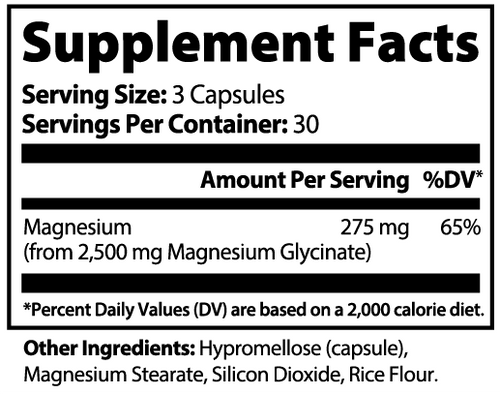 Magnesium Glycinate 90 Capsules
